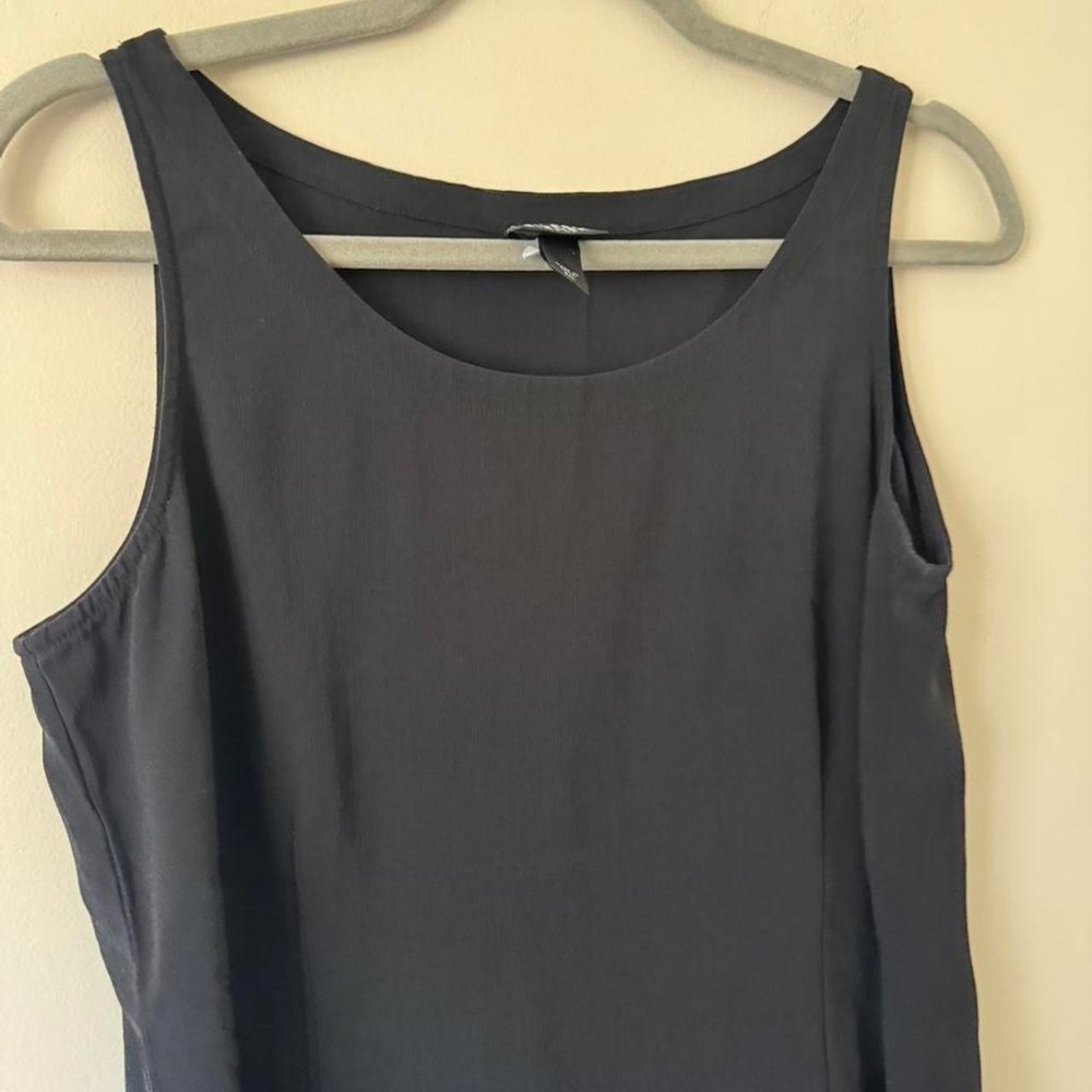Eileen Fisher Black Silk Tank - Picture 4 of 8